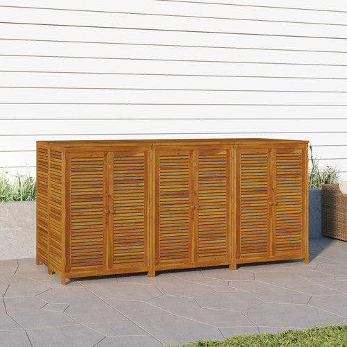 vidaXL Patio Storage Box Outdoor Lockable Storage Tool Chest Solid Wood Acacia