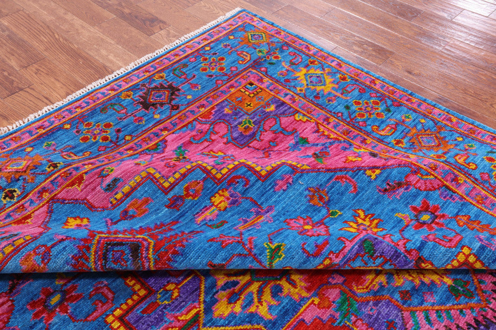 8' 1" X 10' 1" Heriz Serapi Hand-Knotted Wool Rug - Q13702