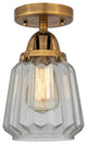 INNOVATIONS LIGHTING 288-1C-BB-G142-LED Chatham 1 Light 6 inch Semi-Flush Mount