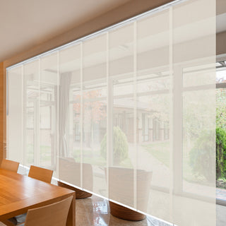 Elza 8-Panel Track Extendable Vertical Blinds 130-175"W