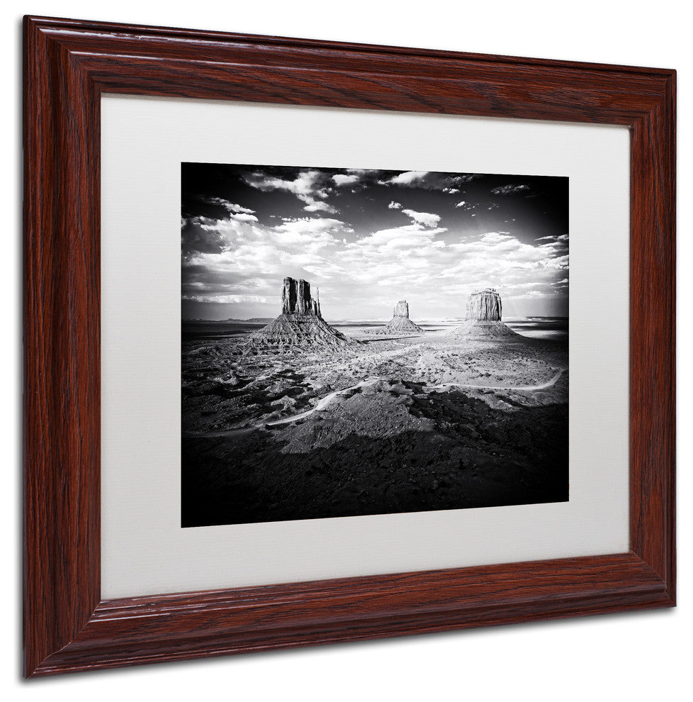 Philippe Hugonnard 'Monument Valley', Wood Frame, White Mat, 14x11