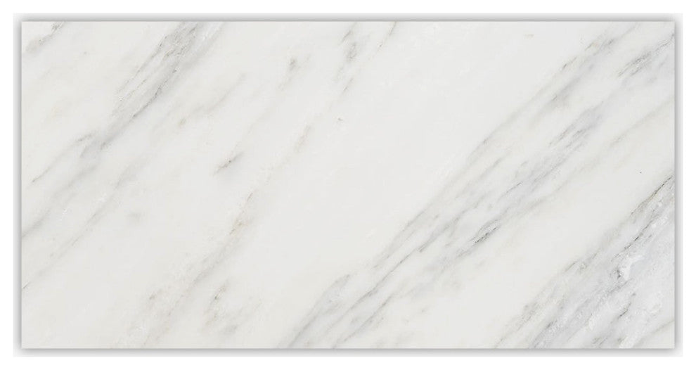 Asian Statuary Polished 3x6 Micro Beveled Marble Tile