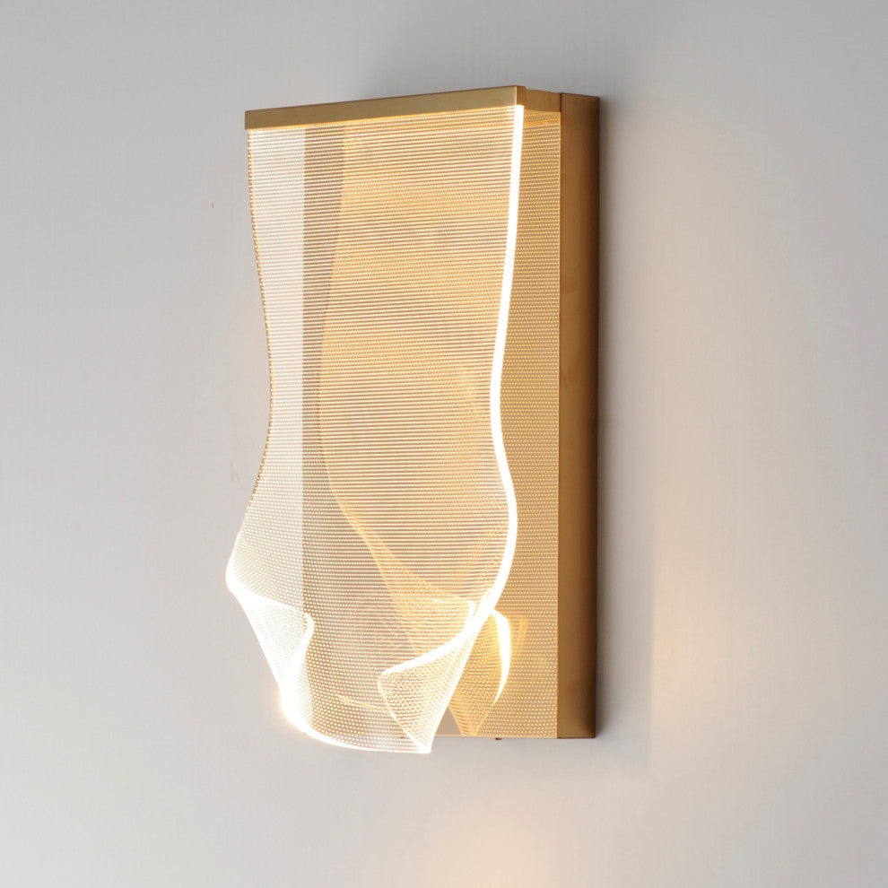 ET2 E24871-133 Rinkle 17" Tall LED Wall Sconce - French Gold