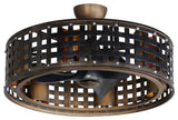 Maxim 61016 Portcullis 33" 3 Blade Indoor LED Ceiling Fan - Bronze Gilt