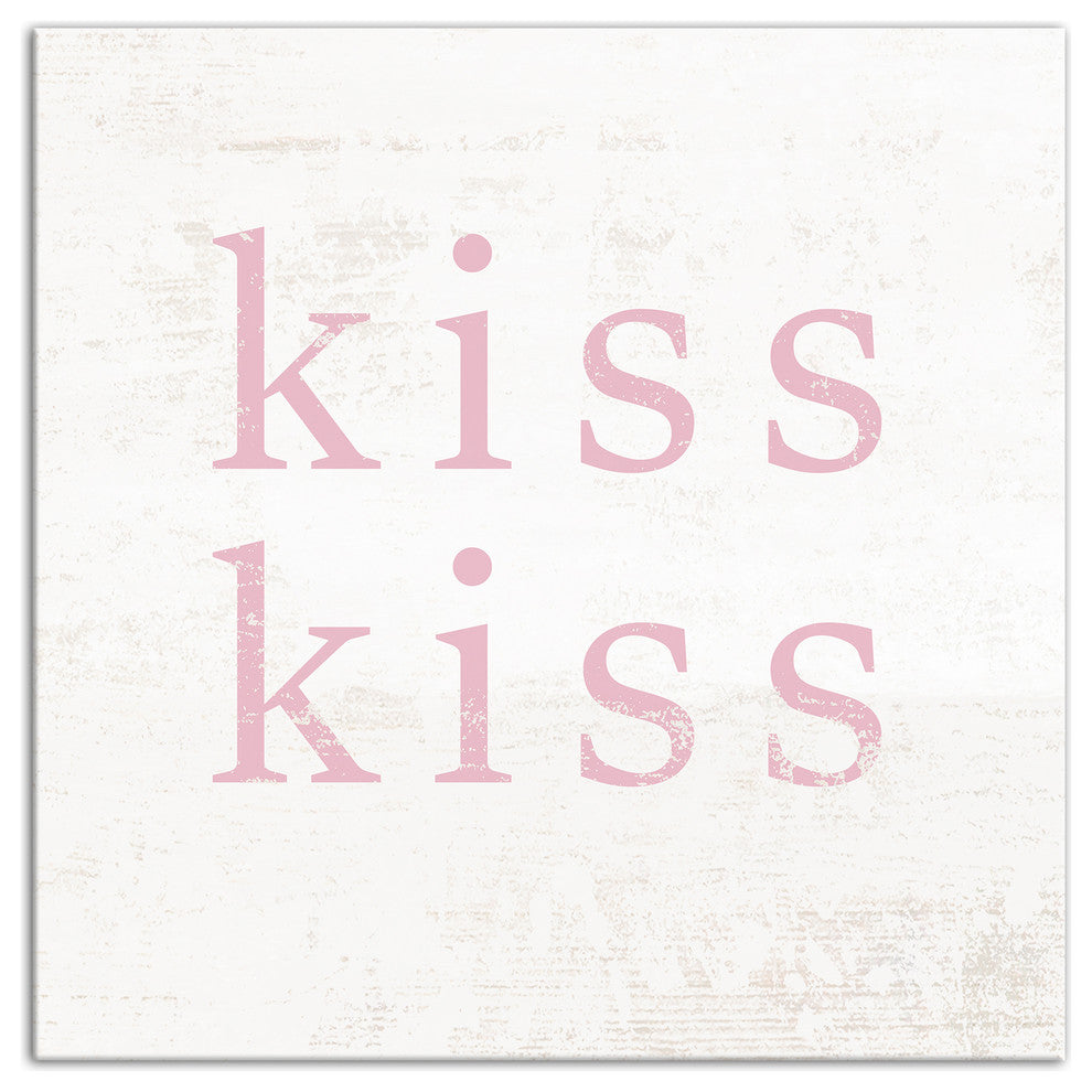 Kiss Kiss 12x12 Canvas Wall Art
