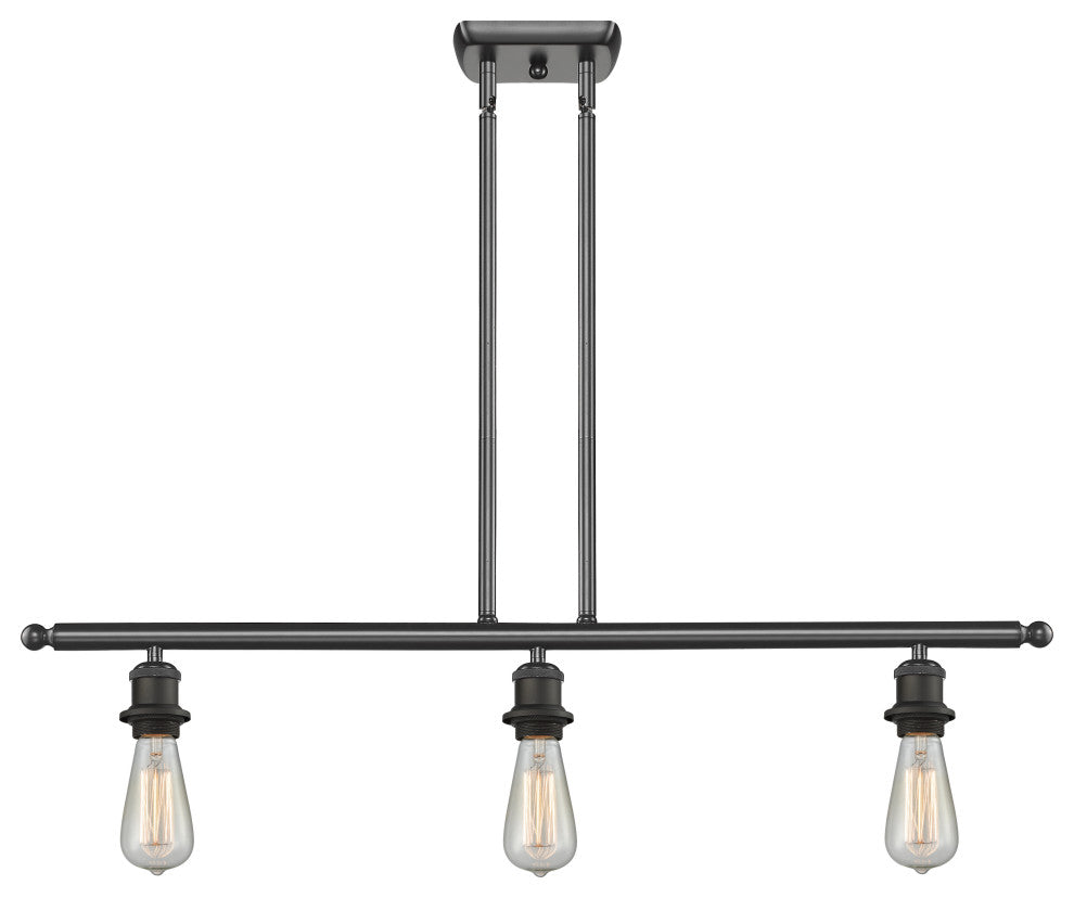 INNOVATIONS LIGHTING 516-3I-OB-LED Bare Bulb 3 Light Island Light