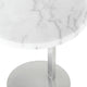 Alize Side Table In White Marble