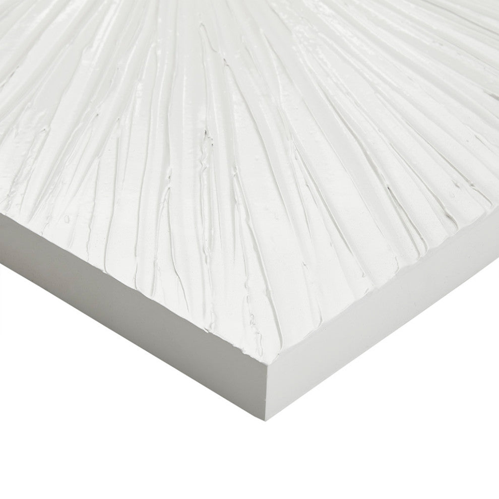 Madison Park Signature Sunburst Dimensional Wall Art, White, 3-Piece