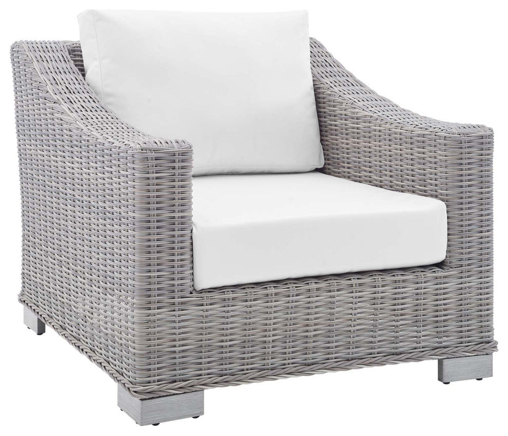 Conway Sunbrella Outdoor Patio Wicker Rattan Armchair