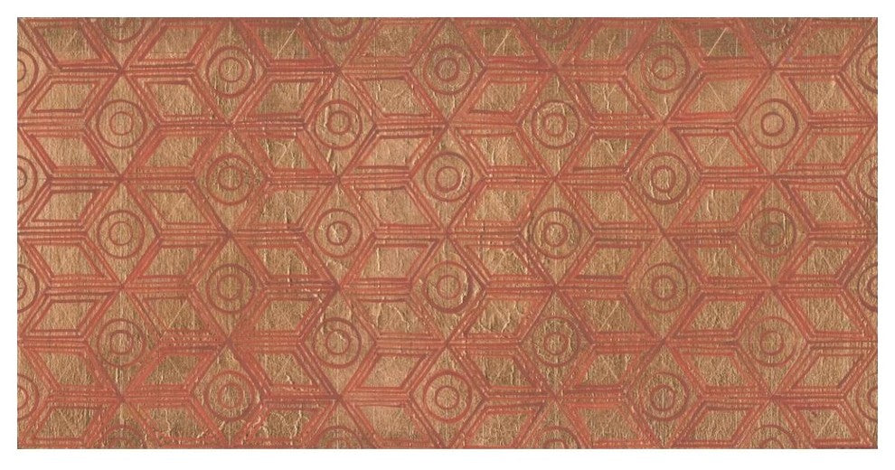 "Copper Pattern I" Digital Paper Print by Kathrine Lovell, 50"x26"