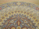 Hand-Tufted Wool Gold Traditional Oriental Gombad Rug, 6' Round