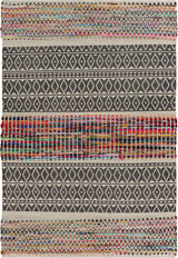 Ox Bay Von Ace Multi Chindi Flatwoven Area Rug, 5' x 7'