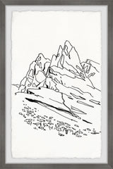 "Conquer the Peak" Framed Painting Print, 12x18