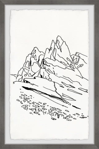 "Conquer the Peak" Framed Painting Print, 12x18
