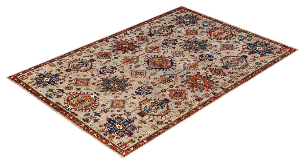 Serapi One-of-a-Kind Hand-Knotted Area Rug Gray, 5'11" x 8'10"