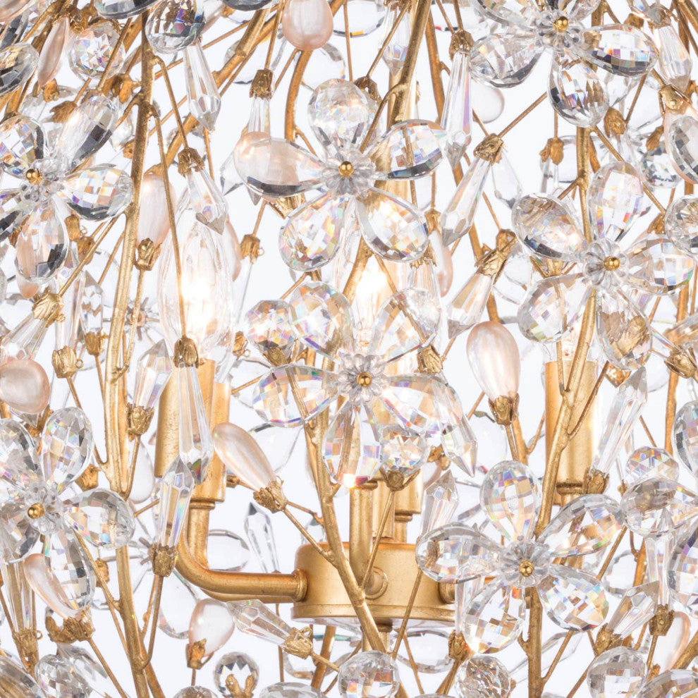 Cheshire Small Chandelier, Gold