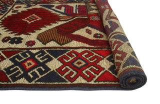 Semi Antique Stanley Ivory/Red Rug, 2'9x4'7