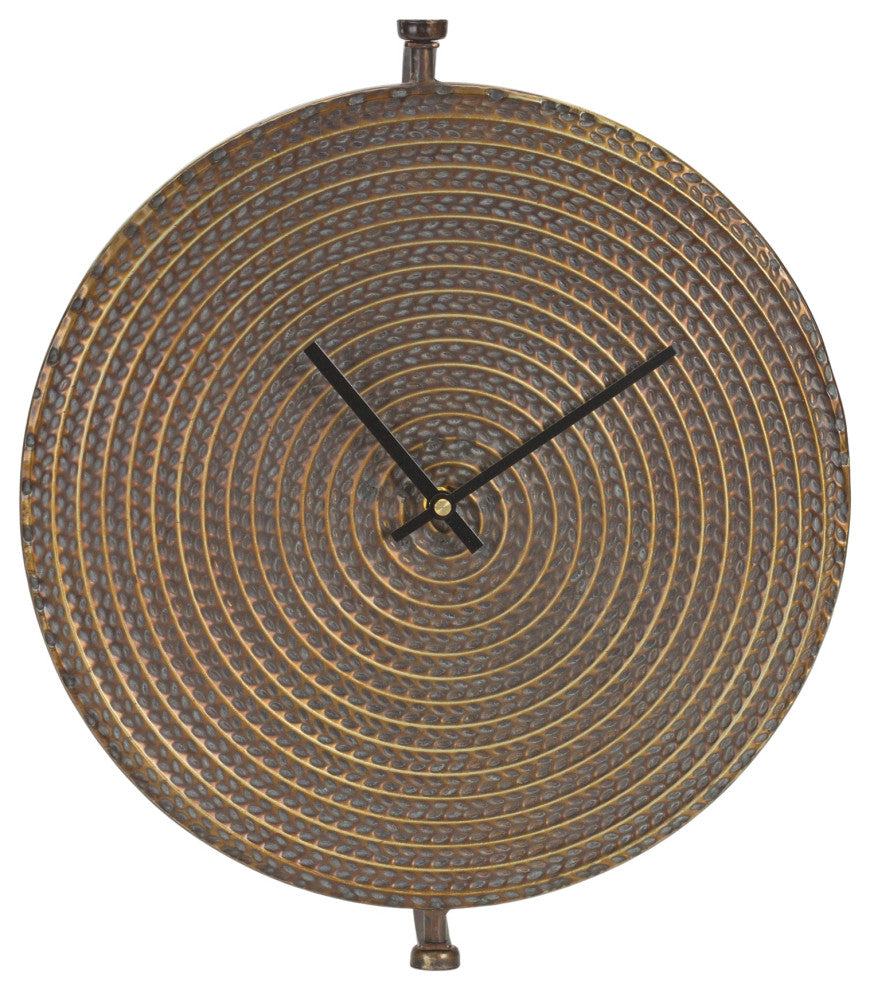 Bronze Metal' Wall Clock