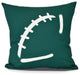 Football, Geometric Print Pillow, Green, 16" x 16"