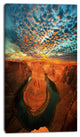Horse Shoe Bend under Stormy Sky, Oversized Landscape Canvas Art, 16"x32"