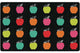 Flagship Carpets CA1997-44SG Black White/Stylish Brights Apple Sit Spot