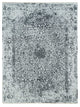 Ice Gray Wool and Silk Broken Design Hand Knotted Oriental Rug, 9'x12'2"