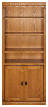 Huntington Oxford Wood Bookcase With Doors