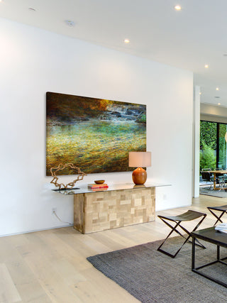 "Waterfall Impressions" Painting Print on Canvas by Chris Vest