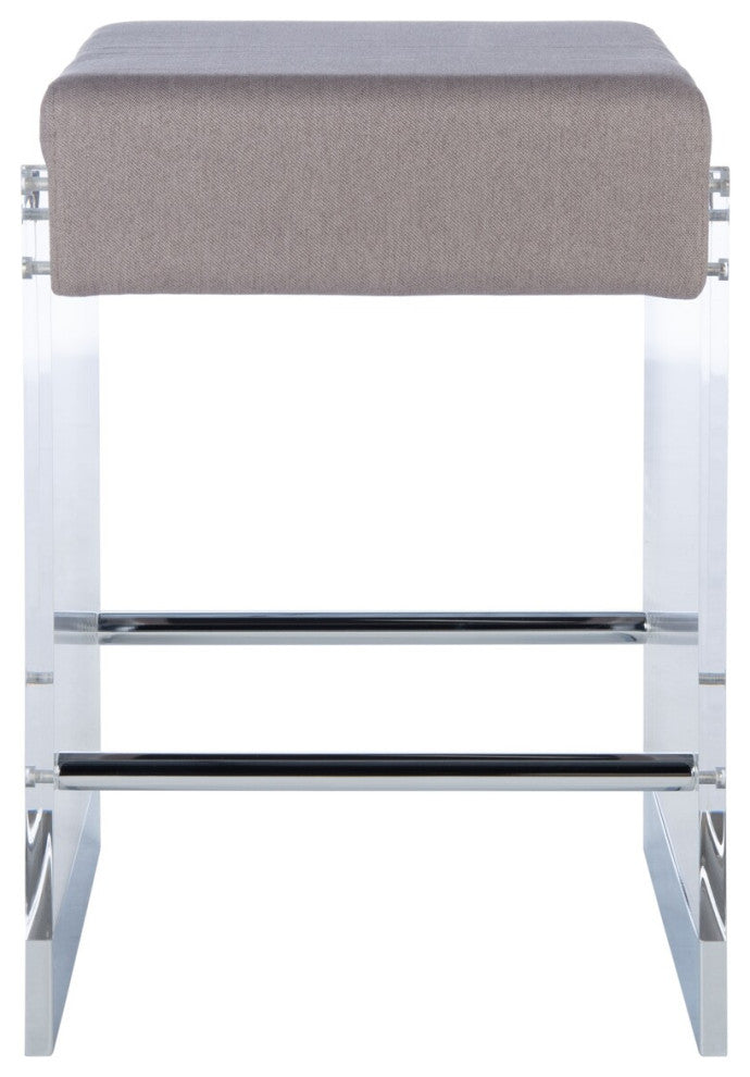 Safavieh Couture Piper Acrylic Counter Stool Grey