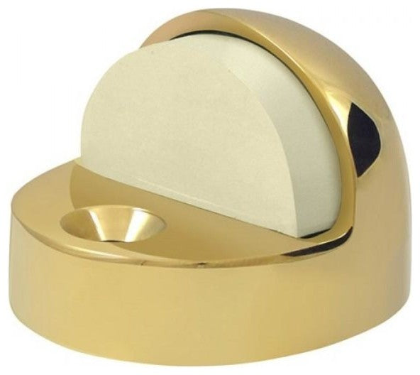 Nuk3y Dome Stop, High Profile 7/8", Polished Brass