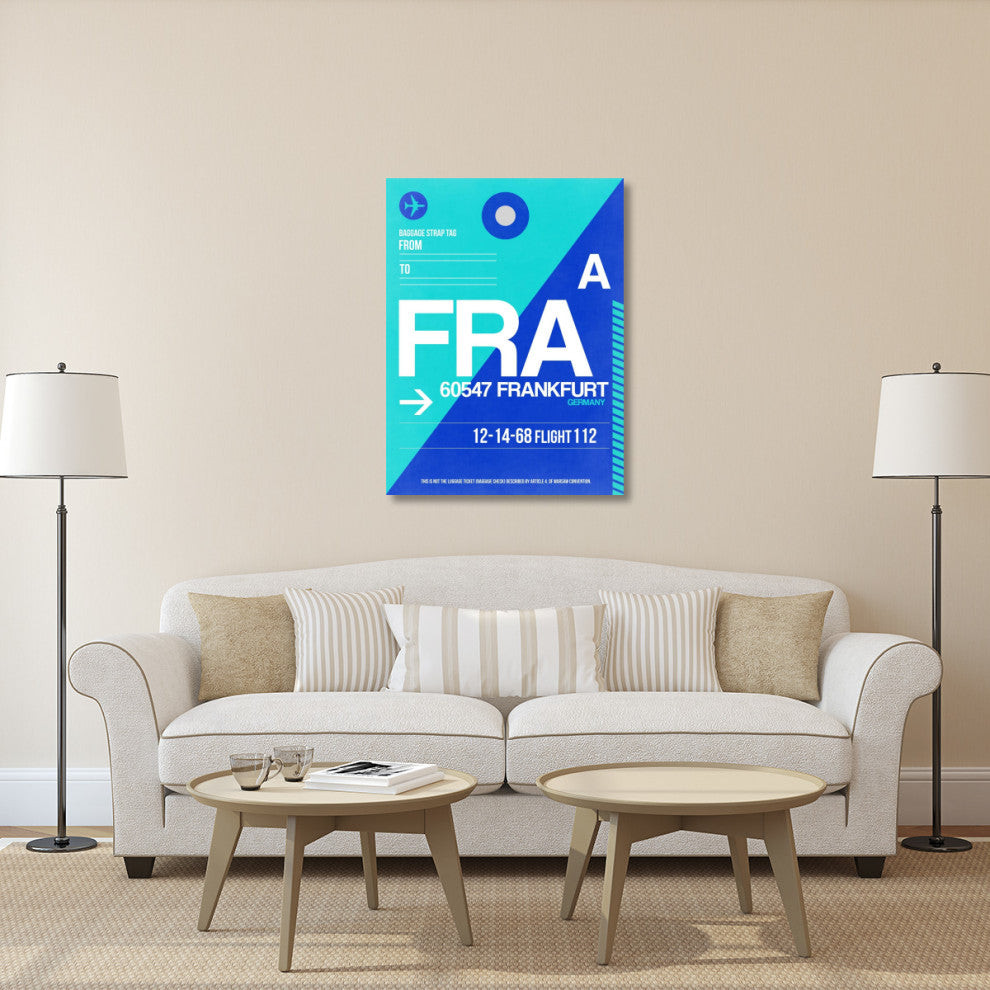 "FRA Frankfurt Luggage Tag 1" Fine Art Print