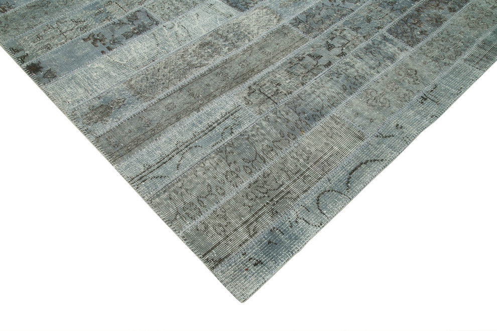 Rug N Carpet - Handwoven Anatolian 8' 2" x 9' 11" Overdyed Patchwork Area Rug