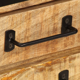 vidaXL TV Stand TV Unit Sideboard TV Console with Drawers Solid Mango Wood