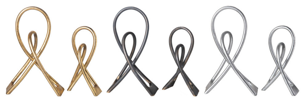 Blair Metal Abstracts Decor, 2-Piece Set, Gold