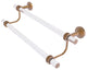 Pacific Beach 36" Double Towel Bar with Dotted Accents, Brushed Bronze