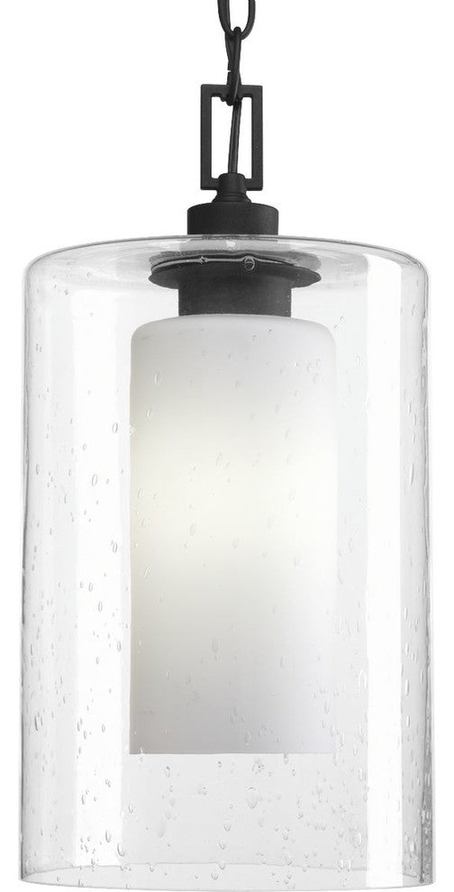 Progress Lighting 1-100W Medium Hanging Lantern, Black