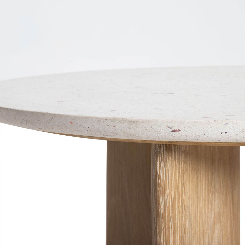 Destiny Oak Coffee Table, Seashell Finish