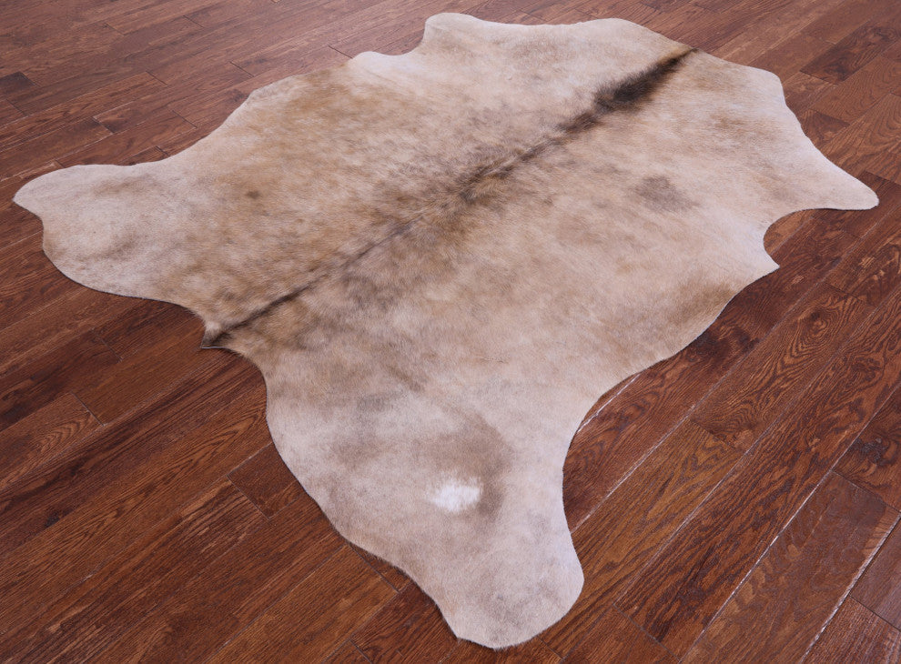 Natural Cowhide Rug 6' 6" X 5' 7" C1895