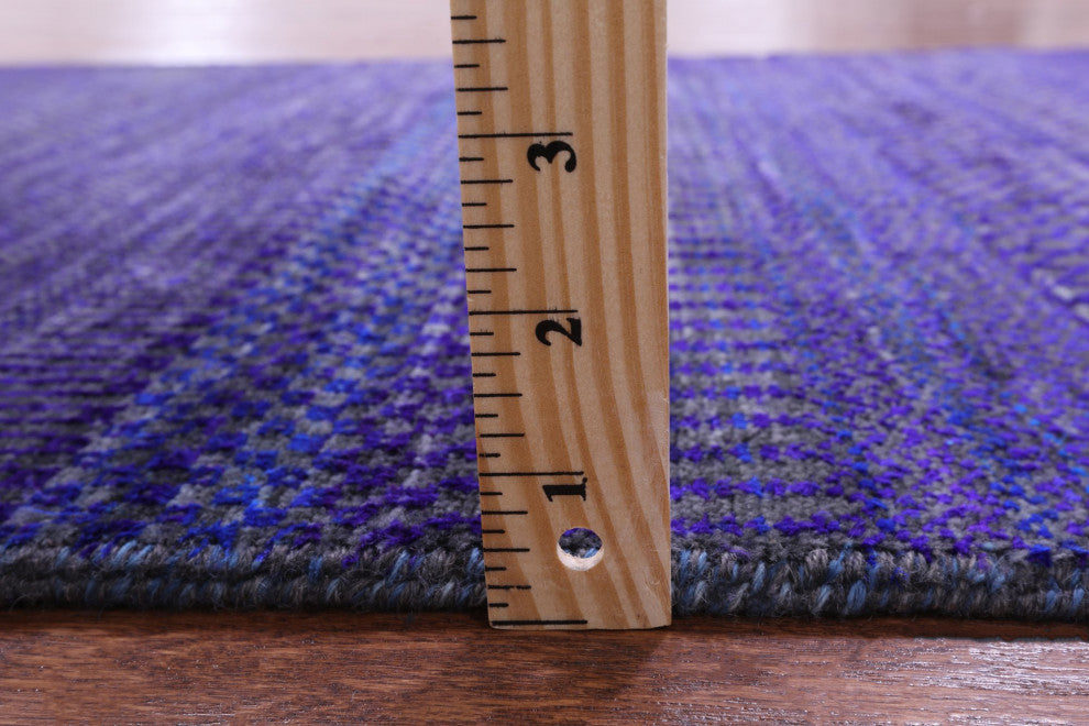 Runner Hand Knotted Super Savannah Gabbeh Wool and Silk Rug 2' 8" X 23' 6" Q8625