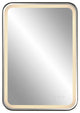 Crofton Lighted Black Vanity Mirror