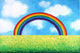 "Bright Rainbow" by Nicola Joyner Painting Print Wrapped Canvas, 60x40