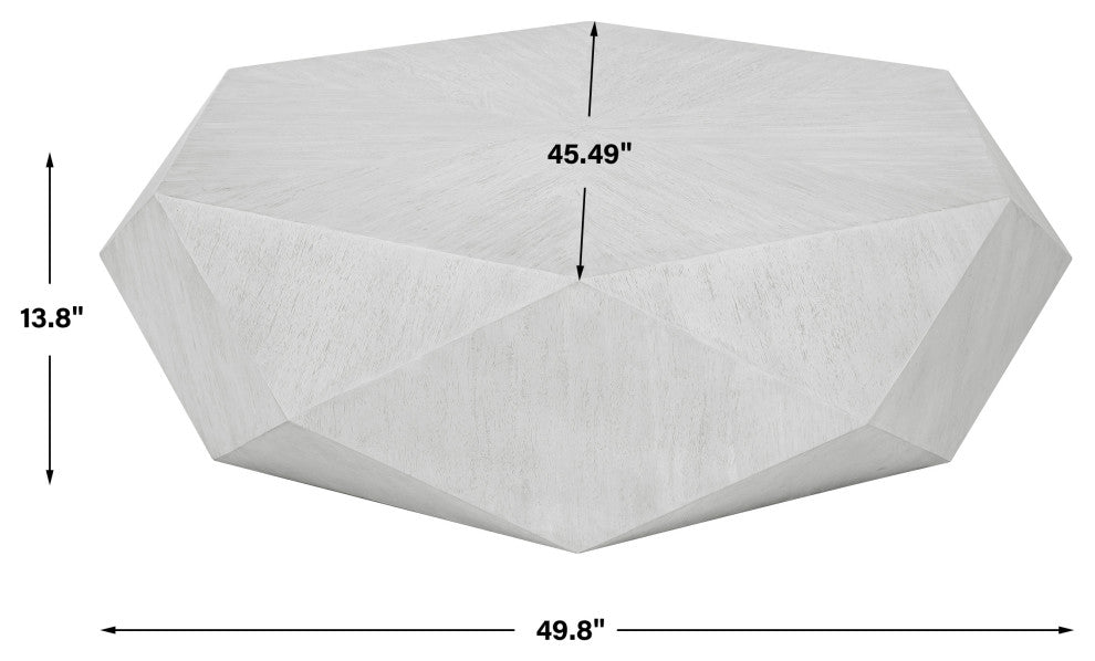Uttermost Volker White Coffee Table