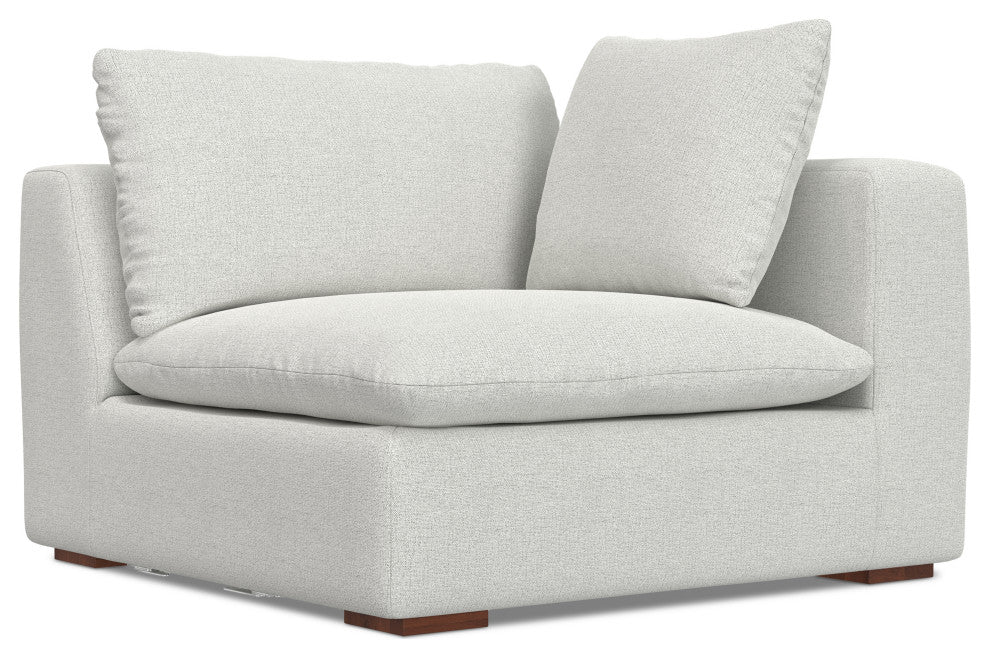 Jasmine 3-Seater Modular Sofa in Performance Fabric, Cloud Gray