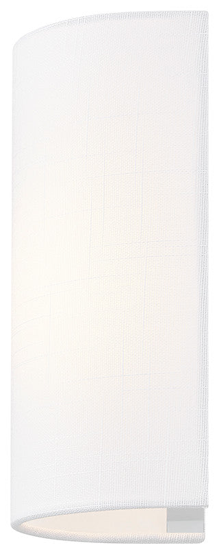 ADA Small Cylinder Fabric Wall Sconce