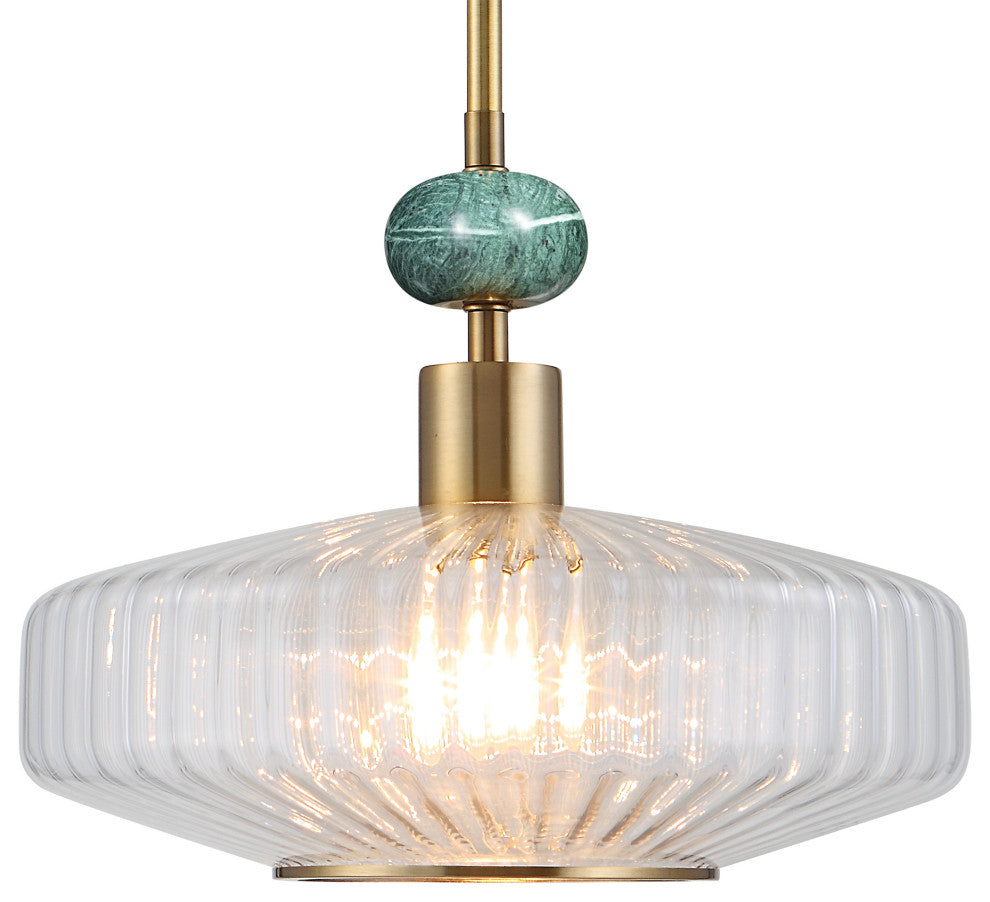 UT-21563 Uttermost Giovane Antique Brass 1 Light Pendant