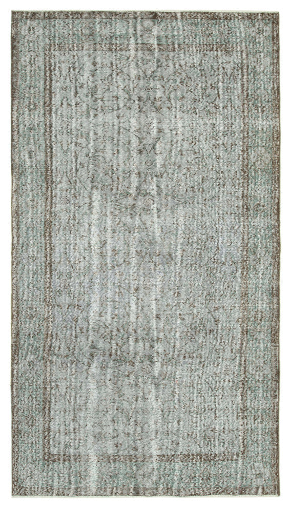 Rug N Carpet - Handwoven Turkish 4' 8" x 8' 4" Unique Overdyed Area Rug