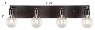 Edge 4-Light Bath Bar, Espresso