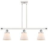 Innovations 916-3I-WPC-G61 3-Light Island Light, White, Polished Chrome