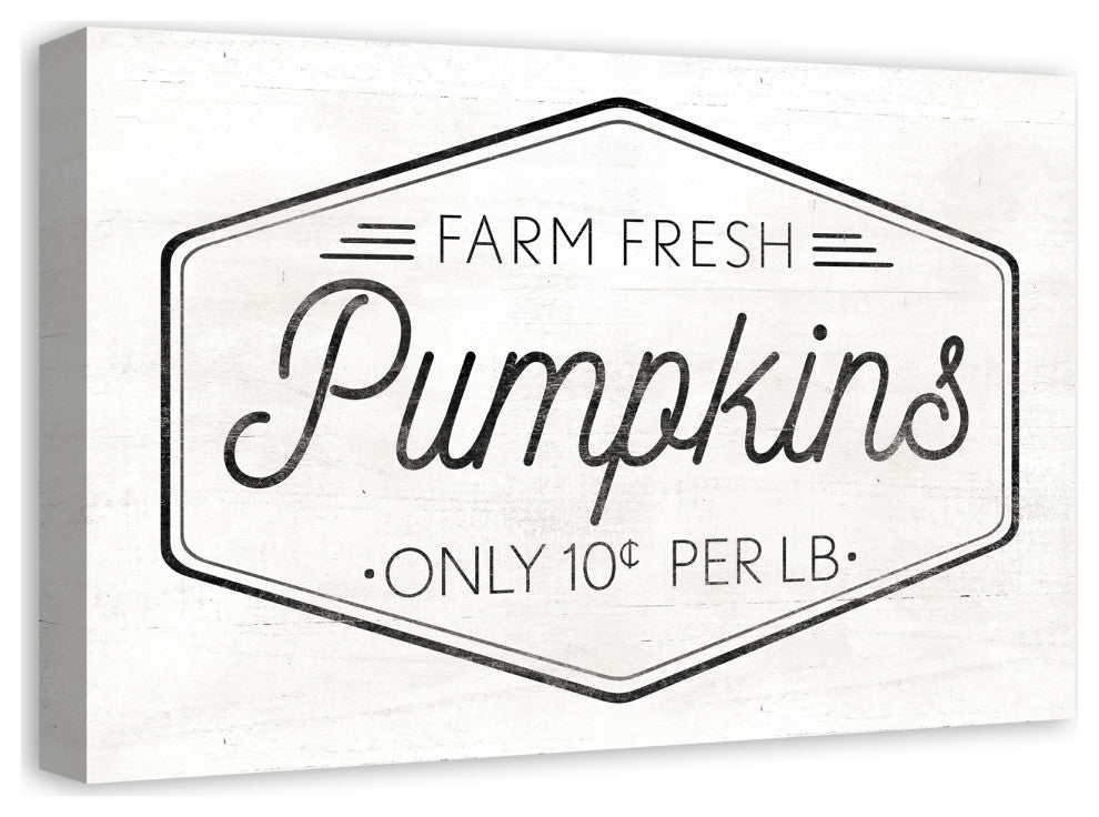 Farm Fresh Pumpkins 16x24 Canvas Wall Art