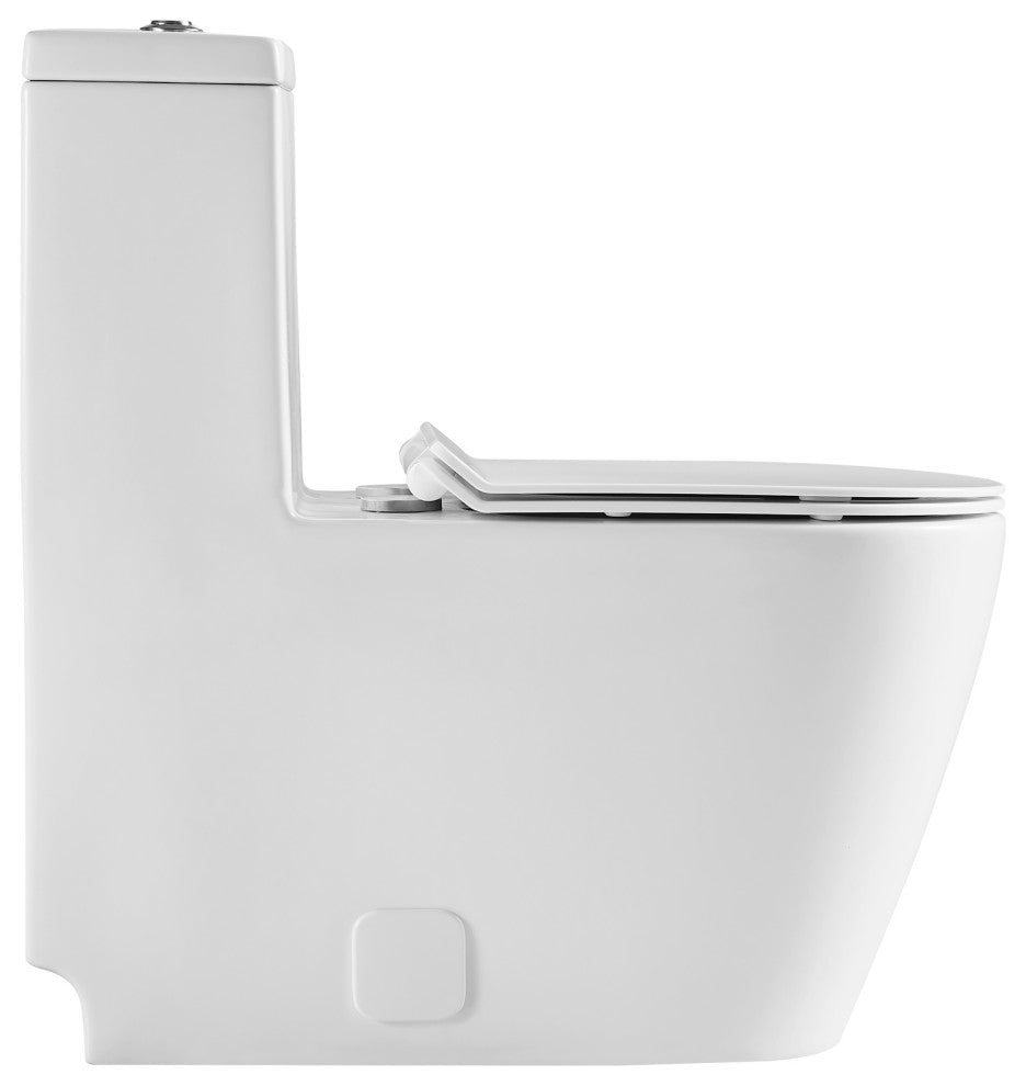 12 inches 0.88/1.28GPF Dual Flush One-Piece Toilet with Soft Close SeatWhen you"™